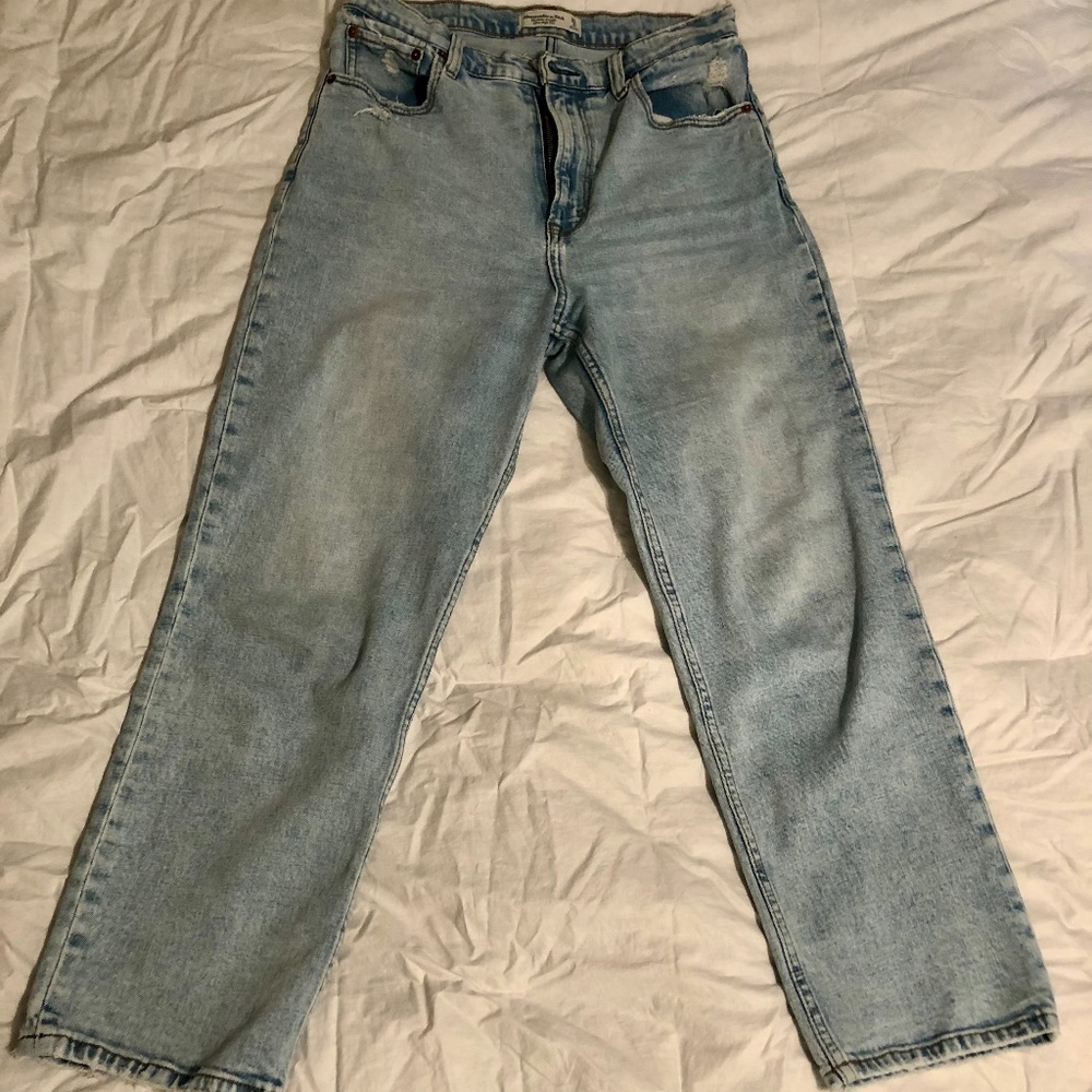 Abercrombie & Fitch The Ankle Straight Ultra High Rise 29/8R